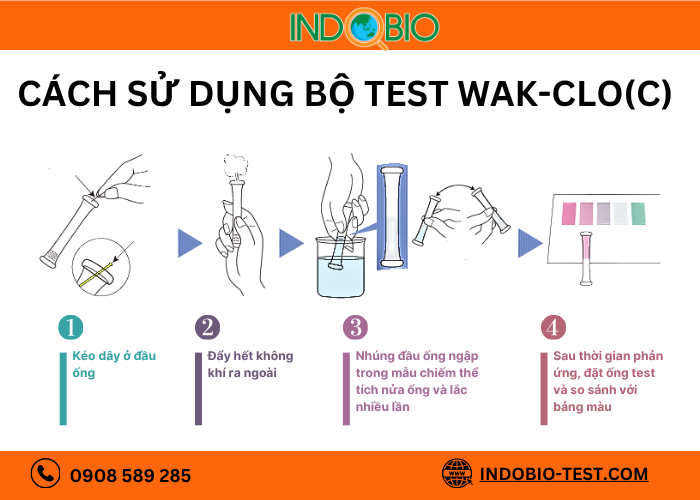 Cách sử dụng bộ test tổng clo dư trong nước WAK-ClO(C)